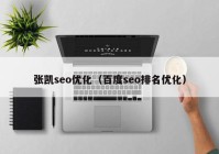 张凯seo优化（百度seo排名优化）