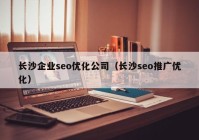 长沙企业seo优化公司（长沙seo推广优化）