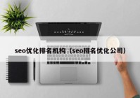 seo优化排名机构（seo排名优化公司）